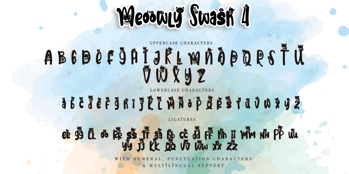 Example font Meoowly #2